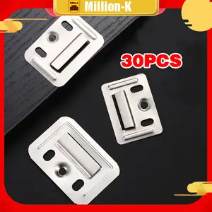 Klip Wpc 30pcs Buckle Clip Wall Panel Bracket Besi Clip Wood Panel Wpc