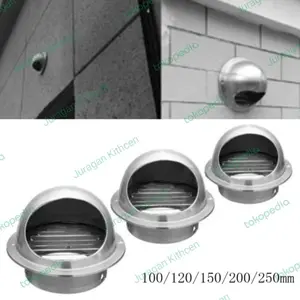 Vent cup 4 in / penutup lubang flexible ducting  pipa exhaust AC vent