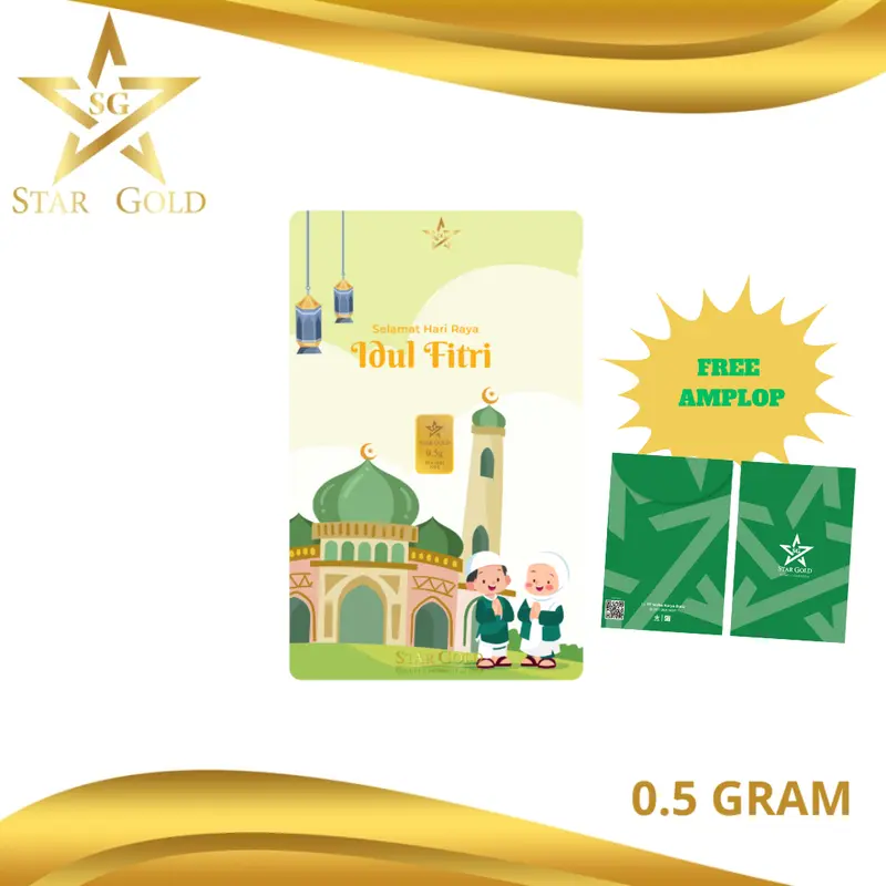 LOGAM MULIA STARGOLD IDUL FITRI SERIES 0.5GR 0