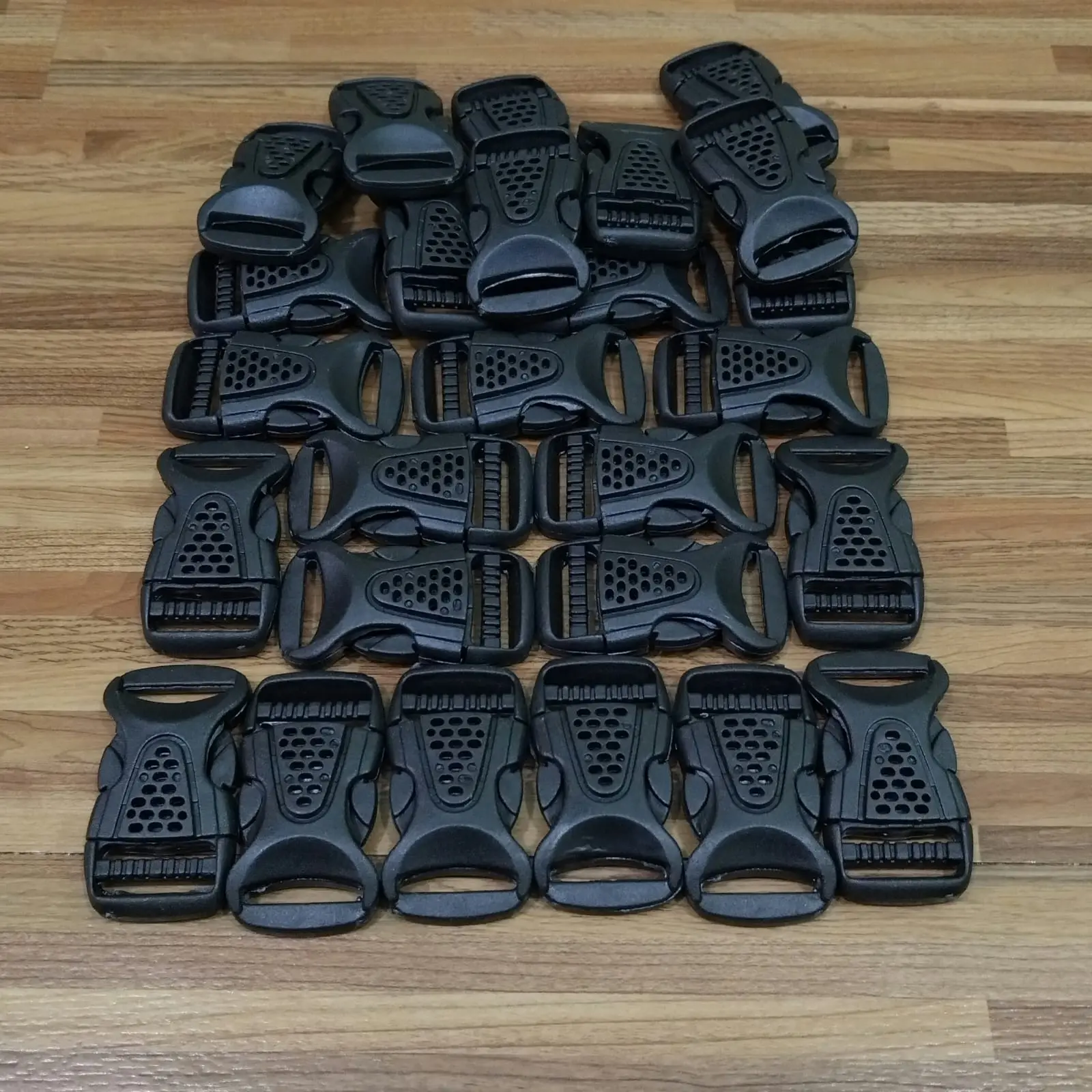 Kunci Sodok Tas 2cm | Plastik Buckle | GTW20 | 10 Lusin - Hitam PP