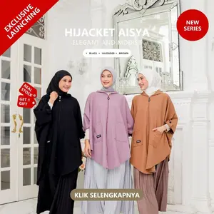 Hijacket Aisya Original Jaket Hijab Muslimah Outer Wanita