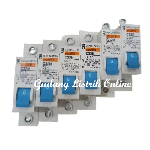 MCB 1 Phase Merlin Gerin Biru 2A 4A 6A 10A 16A 20A 32A 40A 50A 63A
