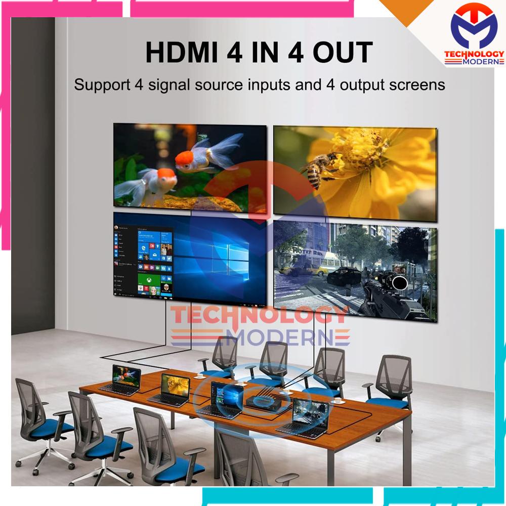 HDMI Matrix Switch 4x4 (4 input-4 output) 4K*2K Support 3D