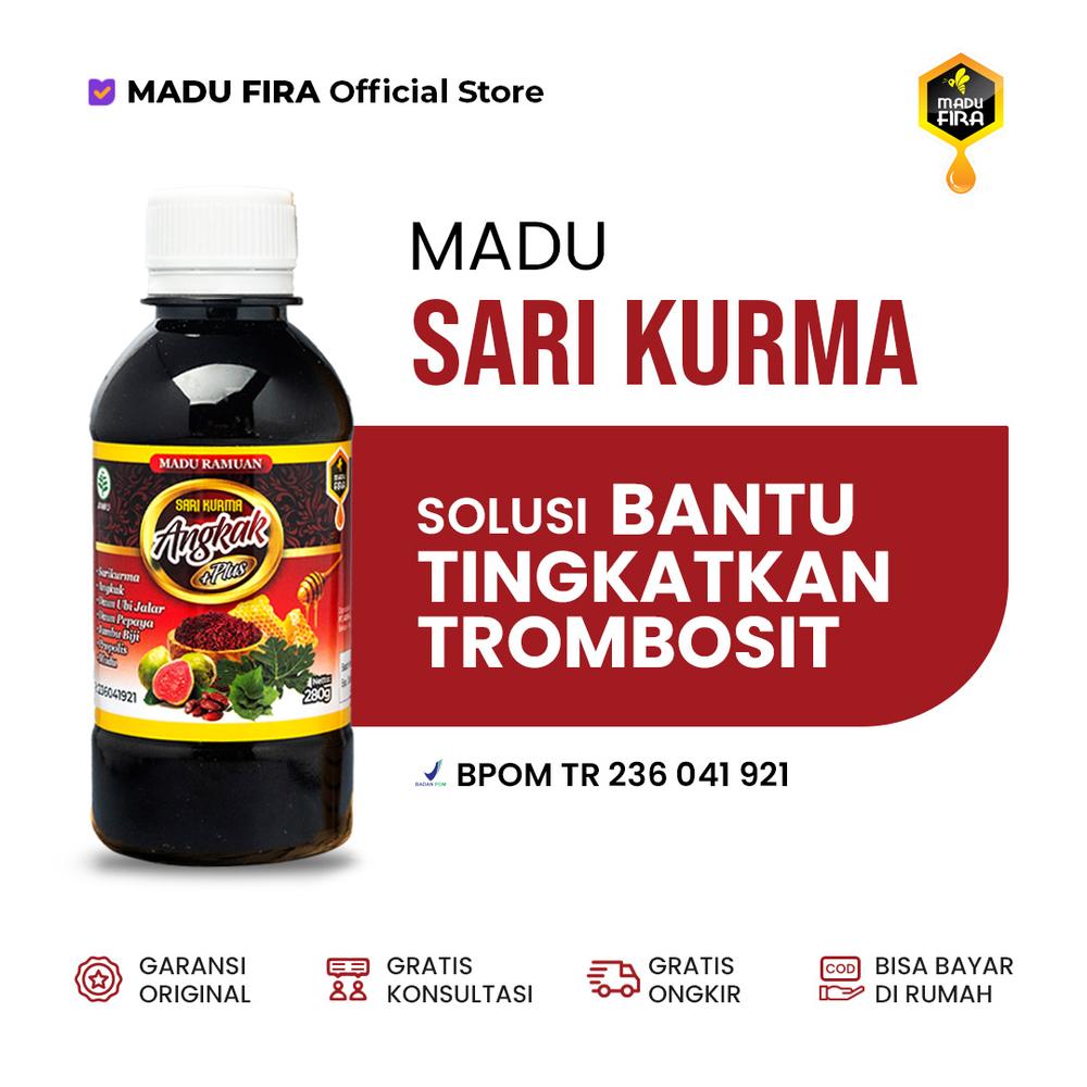 Sari Kurma Madu Angkak - Atasi Demam Berdarah & Tingkatkan Trombosit - 280 gram