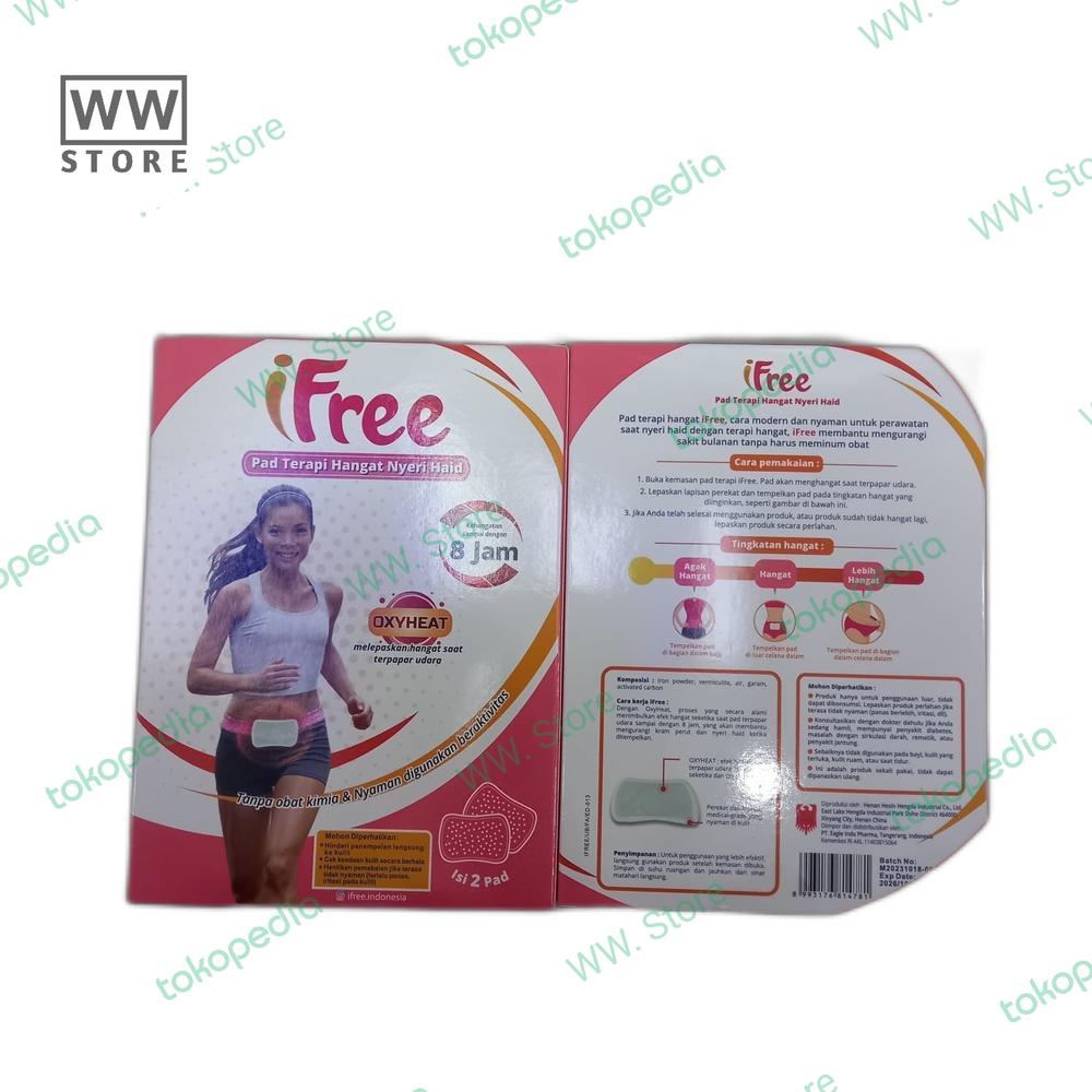 Pad terapi hangat nyeri haid iFree i Free OXYHEAT isi 2 pad