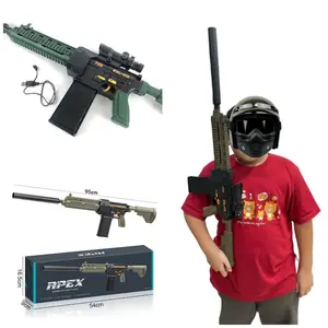 Mainan Tembakan Blaster Apex Semi Auto Charger Soft Bullet Nerf