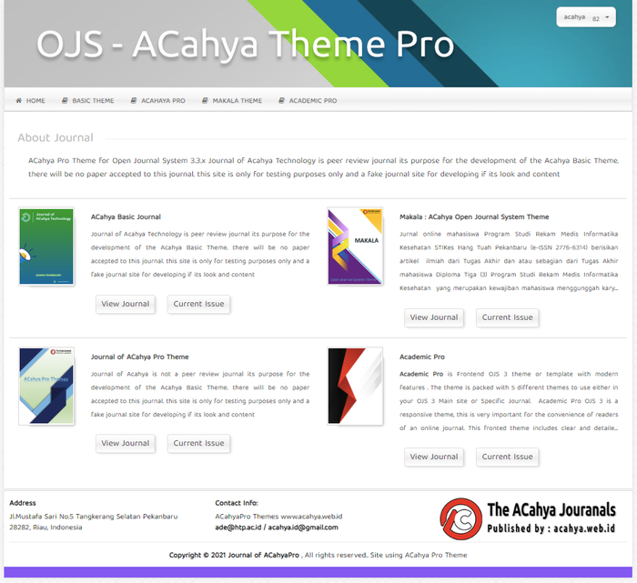 Gambar OJS Grand Child Theme dari ACahyaShop Kota Pekanbaru Tokopedia