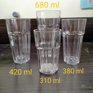 Gelas Akrilik Plastik Tebal Anti Pecah Gelas Minuman Jus Dingin Cafe