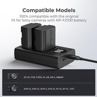 Gambar KNF Concept LCD Dual Smart Charger Sony NP-FZ100 with Type-C Fast Charging USB dari MACRO.id Kota Administrasi Jakarta Barat 5 Tokopedia