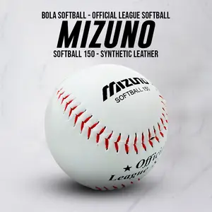 Bola Softball Mizuno Synthetic Leather Import