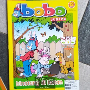 Majalah kreativitas anak bobo junior edisi lama keadaan baru NOS