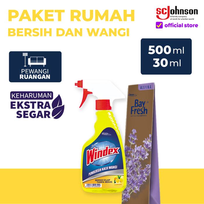 Gambar Paket Rumah Bersih dan Wangi - Bayfresh Reed Diffuser & Windex Kaca dari SC Johnson & Son Indonesia Kota Tangerang Tokopedia