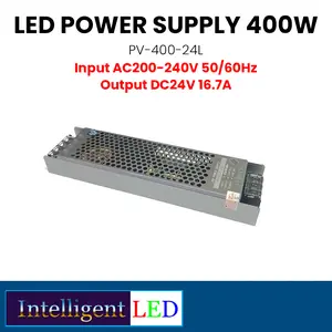 LED Power Supply 400W Max, DC 24V 16.7A