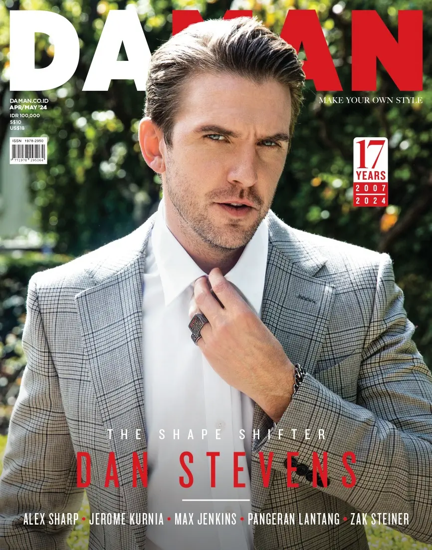 DAMAN Magazine April May 2024 Cover 2 of 2_Dan Stevens