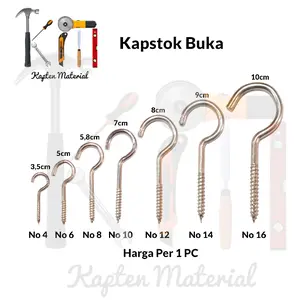 Kapstok Buka Murah | Baut Gantung Besi | Gantungan Burung | Hook Skrup