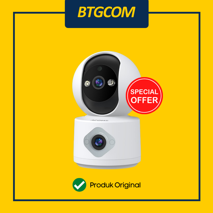 Gambar CAMERA CCTV INDOOR ACOME APC06 IP SMART DUAL LENSA (DUA KAMERA) FULL HD 2MP 1080P FHD WIFI WIRELESS dari btgcom Kota Denpasar Tokopedia