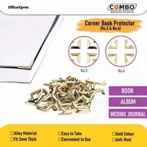 Siku Sudut Besi / Sudut Buku Yasin Kuning Corner Protector No 4 Combo