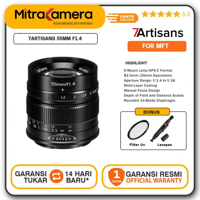 Gambar 7Artisans 55mm f1.4 Panasonic & Olympus M 4/3 dari Mitrakamera Kota Administrasi Jakarta Selatan Tokopedia