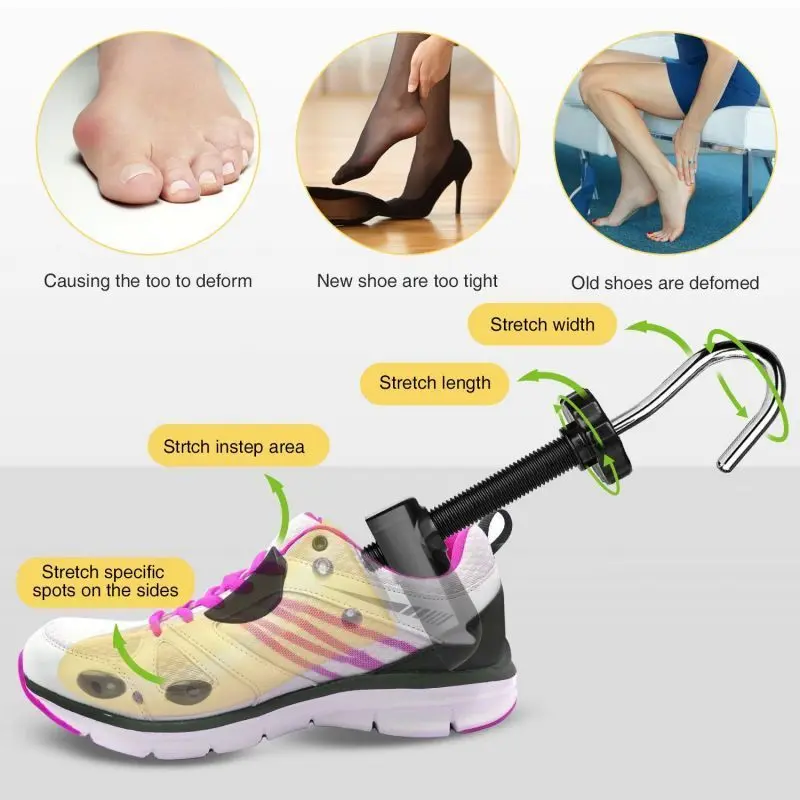 Wooden Shoe Stretcher Expander Alat Perenggang Pembesar Ukuran Sepatu 2