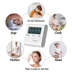 Digital Timer Kitchen Magnetic LCD - Pengatur Waktu Masak
