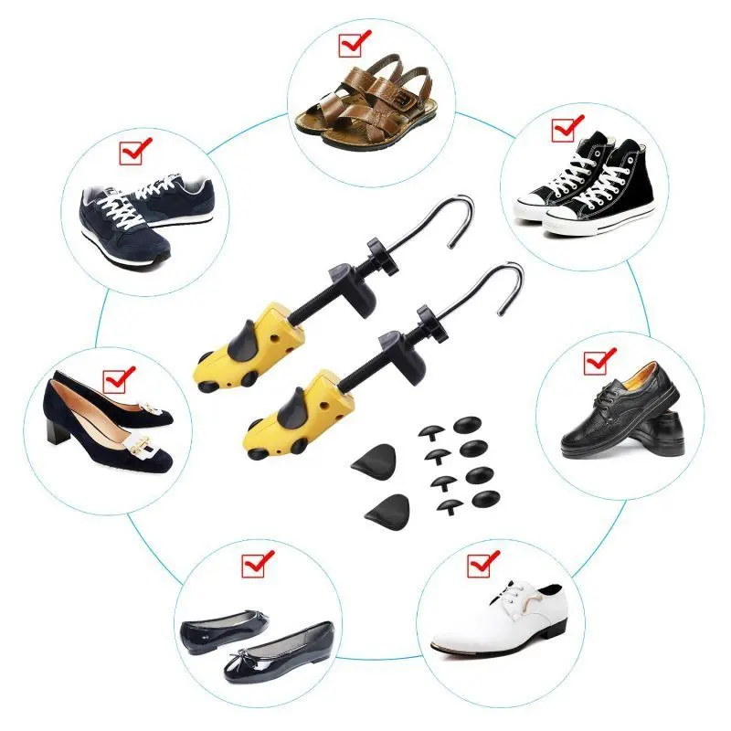 Wooden Shoe Stretcher Expander Alat Perenggang Pembesar Ukuran Sepatu 4