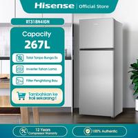 Gambar Kulkas 2 Pintu Hisense RT318N4IGN Grey 267 L Kulkas Hisense RT318 dari Ashley Olshop Official Store Kota Administrasi Jakarta Utara 2 Tokopedia
