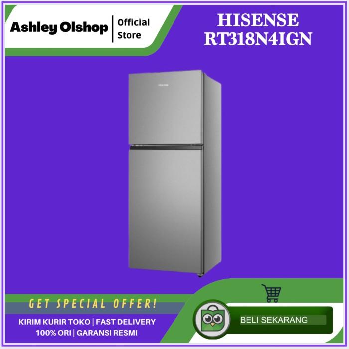 Gambar Kulkas 2 Pintu Hisense RT318N4IGN Grey 267 L Kulkas Hisense RT318 dari Ashley Olshop Official Store Kota Administrasi Jakarta Utara Tokopedia
