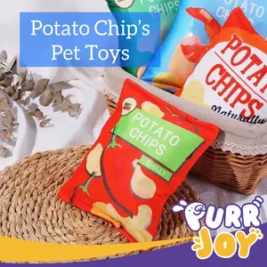 PURRJOY Potato Chips Pet Toys / Boneka Bisa Bunyi Mainan Anjing