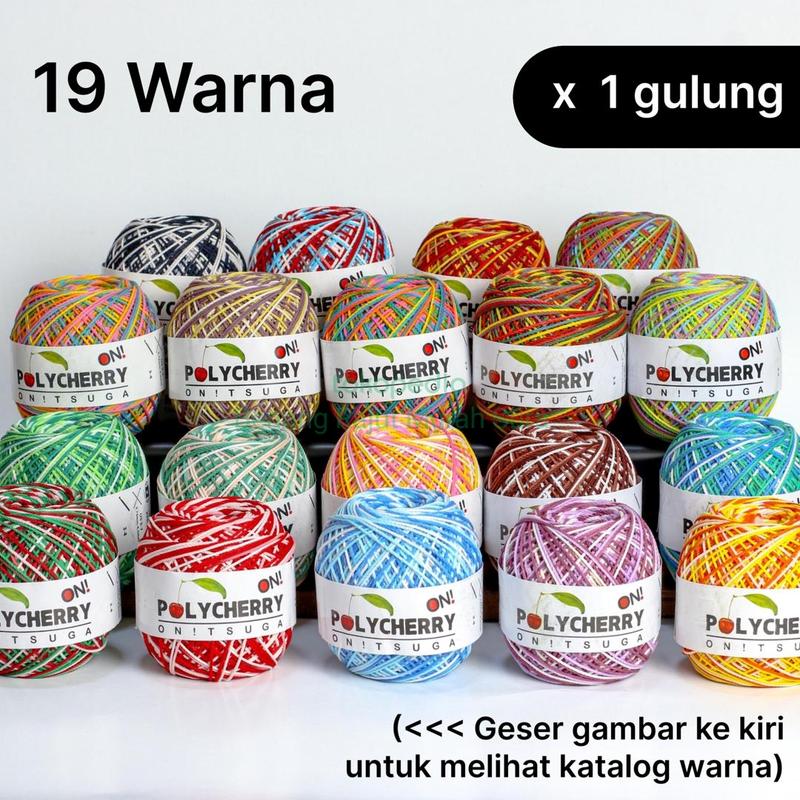 Benang Rajut Polyester Polycherry Ombre Onitsuga - Shop | Tokopedia