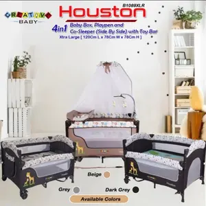 Box Bayi Ranjang Tempat Tidur Bayi Creative Baby B 1079 XLR Houston