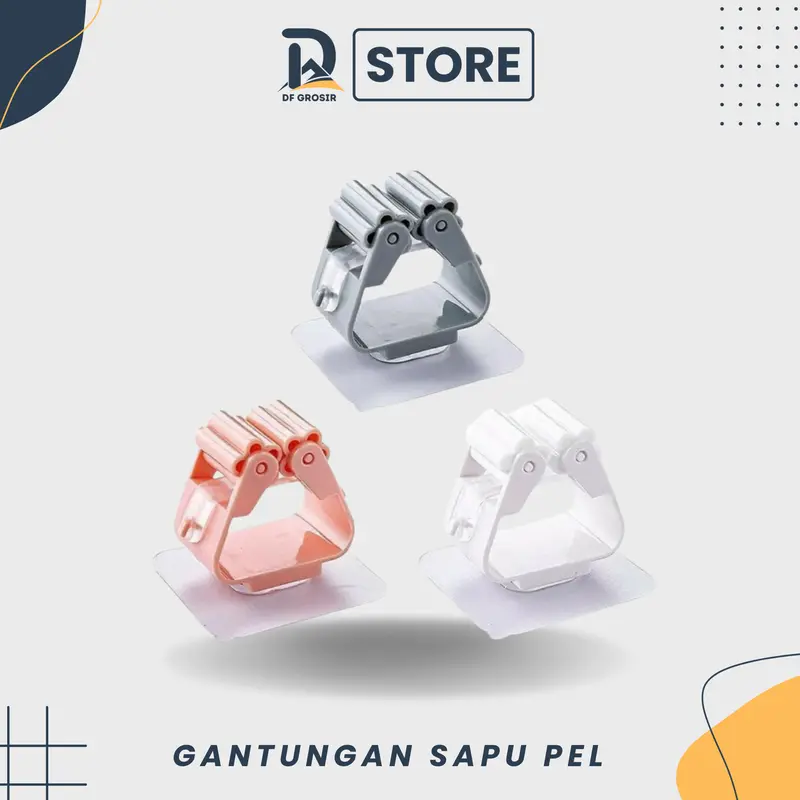 gantungan gagang sapu pel pegangan tempel tembok alat pel sapu holder 0