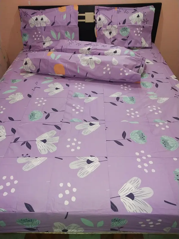 sprei perca My Love ukuran 90x200 kain kotakan 6