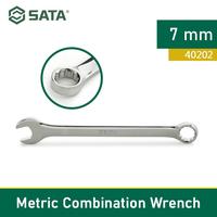 Gambar Kunci Ring Pas Kombinasi 7 mm Combination Wrench 7 mm 40202 SATA dari Jaxson Hardware Shop Kota Batam 1 Tokopedia