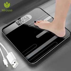Timbangan Badan Digital Scale Baterai USB Rechargeable 180 kg Taffware