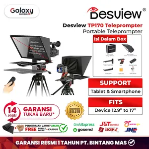 Desview TP170 17" Portable Camera Camcorder Teleprompter TP-170 Resmi