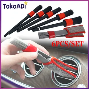 Kuas Detailing Mobil 6 in 1 Soft Brush Interior Eksterior Bulu Halus