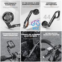 Gambar WEST BIKING 358 Bracket Mount Holder Comp Bike Lampu Sepeda Barfly Alu - Black dari Wof Wheel of Fortune Official Kab. Tangerang 4 Tokopedia