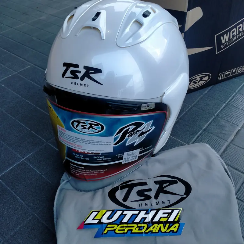 HELM TSR RAM 4 PUTIH 2