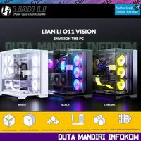 Gambar Lian Li O11 Vision - Triple side Tempered Glass Full Tower Gaming Case - Chrome Edition dari Duta Mandiri Infokom Kota Administrasi Jakarta Pusat 1 Tokopedia