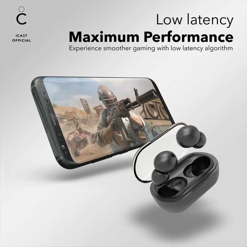 iCast TWS S2 Headset Bluetooth 5.3 Earbuds True Wireless S2 2
