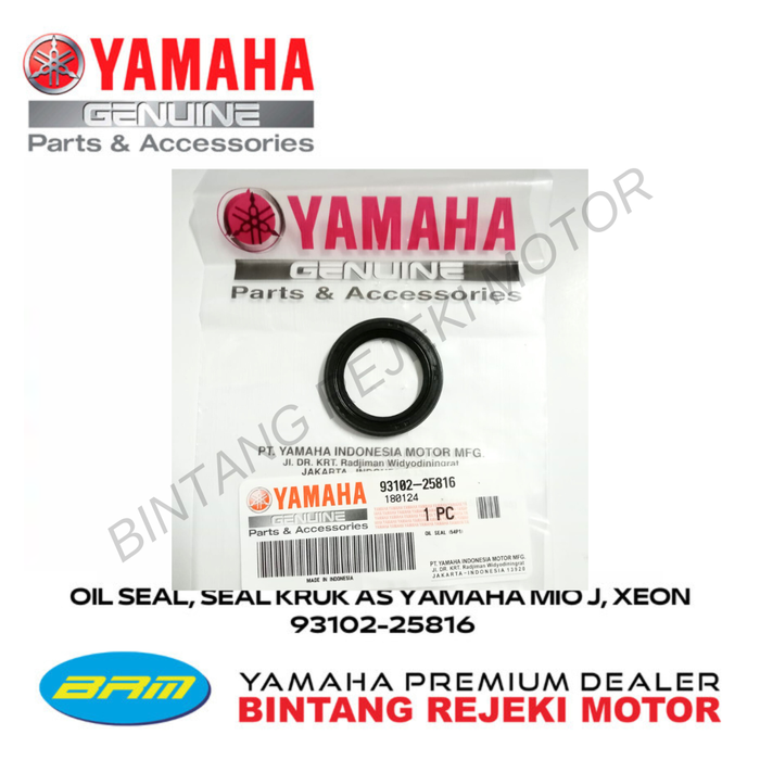 Gambar OIL SEAL, SEAL KRUK AS YAMAHA MIO J, XEON 93102-25816 dari Yamaha Bintang Rejeki Motor Kab. Bandung Tokopedia