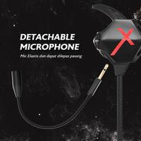 Gambar Earphone Gaming | Headset Gaming JETE-X HX10 Mic Adjustable - Original - Black dari JETE Indonesia Mall Kota Makassar 4 Tokopedia