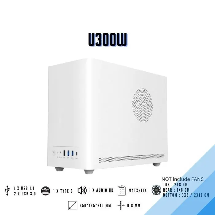 Gambar ACER U300B U300W Mini ITX MATX Gaming PC Case - Putih dari STAR SEVENTEEN COM Kota Administrasi Jakarta Selatan 5 Tokopedia