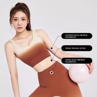 Gambar Atasan Bra Sport Gradasi 2 Warna Sport Bra Push Up BH Yoga Olahraga - GREEN, S dari Anmo Yoga Kota Administrasi Jakarta Utara 2 Tokopedia