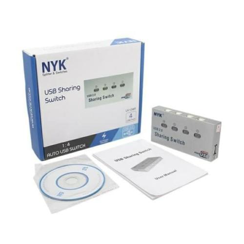 Jual NYK USB Sharing Switch 2 port/ 4 port USB Auto Data Switch - Kota ...