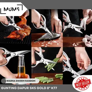 Gunting Dapur Serbaguna Japan SK5 Tajam Stainless Steel Kitchen Shear
