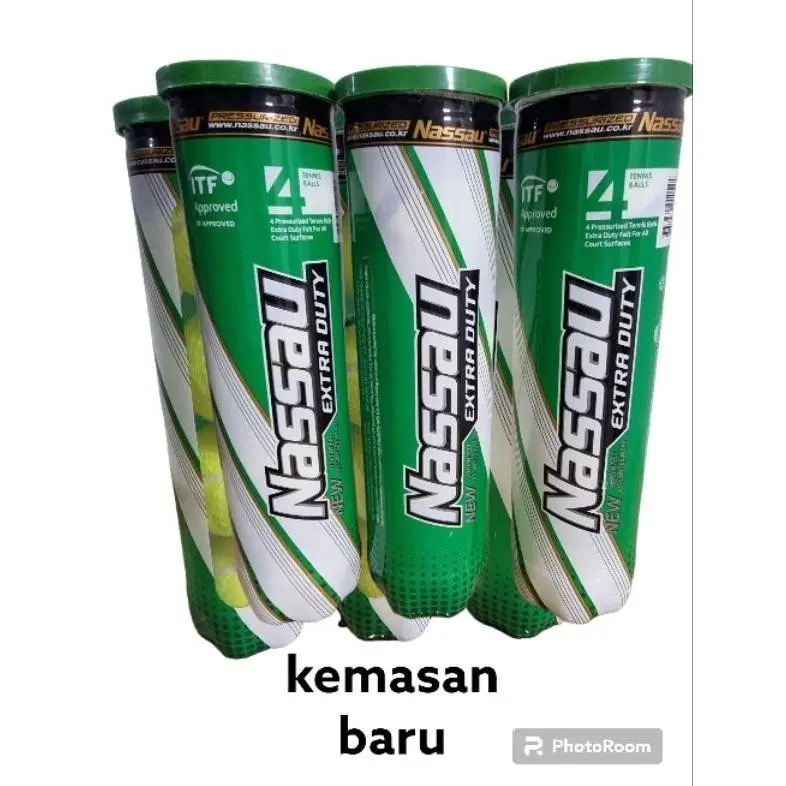 BOLA TENIS NASSAU EXTRADUTY ISI 4 KEMASAN BARU ORIGINAL 100%