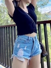 Gambar HOPYLOVY Celana Pendek Wanita Hotpants Jeans Ripped Lula dari BarokahDM Kota Bogor 1 Tokopedia