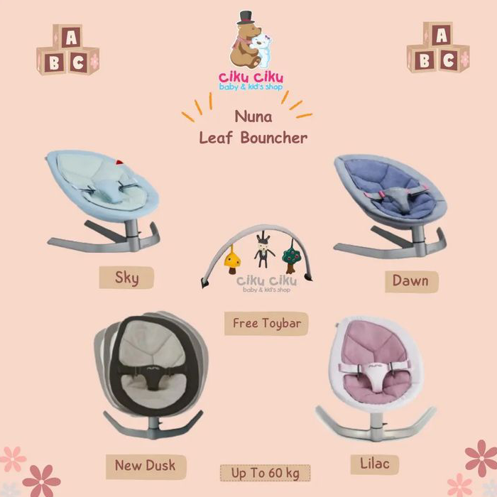 Gambar Nuna Leaf Dusk | Bouncer Bayi Newborn dari CikucikuBabyShop Bandung Kota Bandung Tokopedia