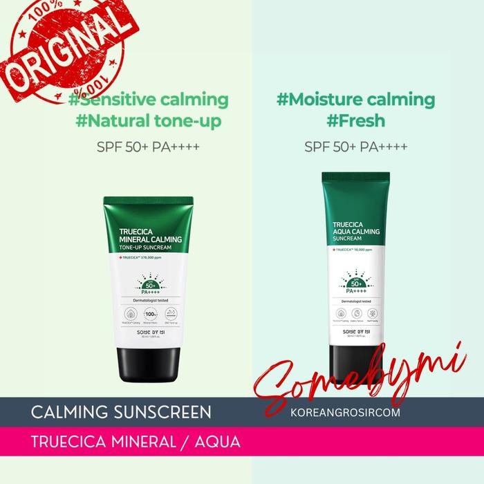 Gambar SOME BY MI - Truecica Mineral 100 Calming Suncream ORIGINAL KOREA dari koreangrosircom Kota Tangerang Tokopedia